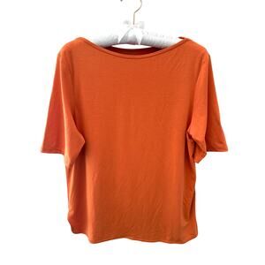 UNIQLO x Theory AIRism Orange Short Sleeve Tee Cooling Stretch Top | Small